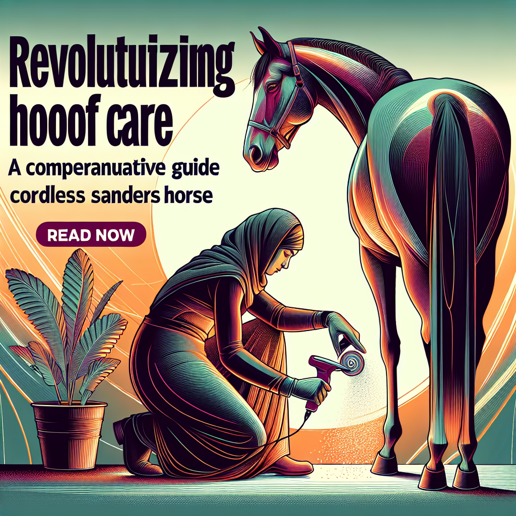 Revolutionizing Hoof Care: A Comprehensive Guide on Cordless Sanders for Horses- just horse riders