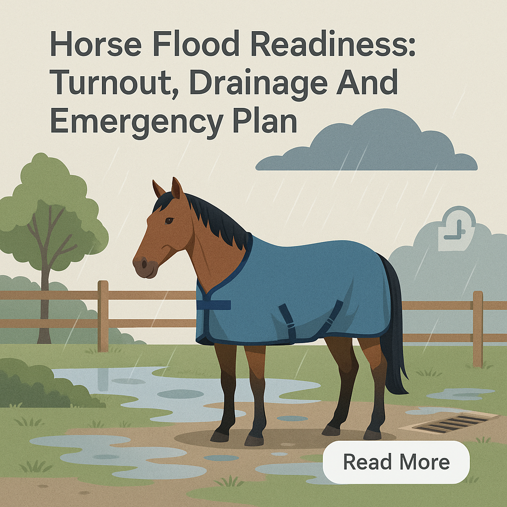 Horse Flood Readiness: Turnout, Drainage And Emergency Plan- just horse riders