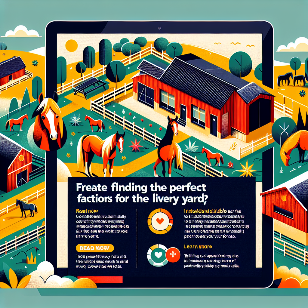 Finding the Perfect Livery Yard: Essential Considerations for Your Mare and Foal- just horse riders