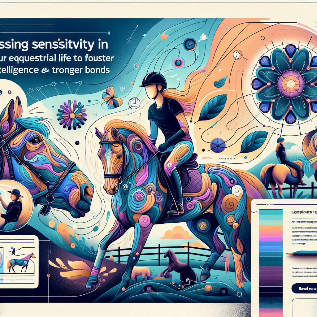 Harnessing Sensitivity in Equestrian Life to Foster Emotional Intelligence and Stronger Bonds- just horse riders