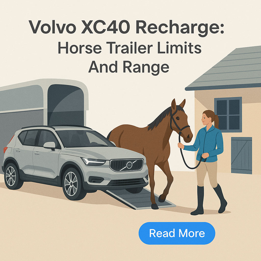 Volvo XC40 Recharge: Horse Trailer Limits And Range- just horse riders