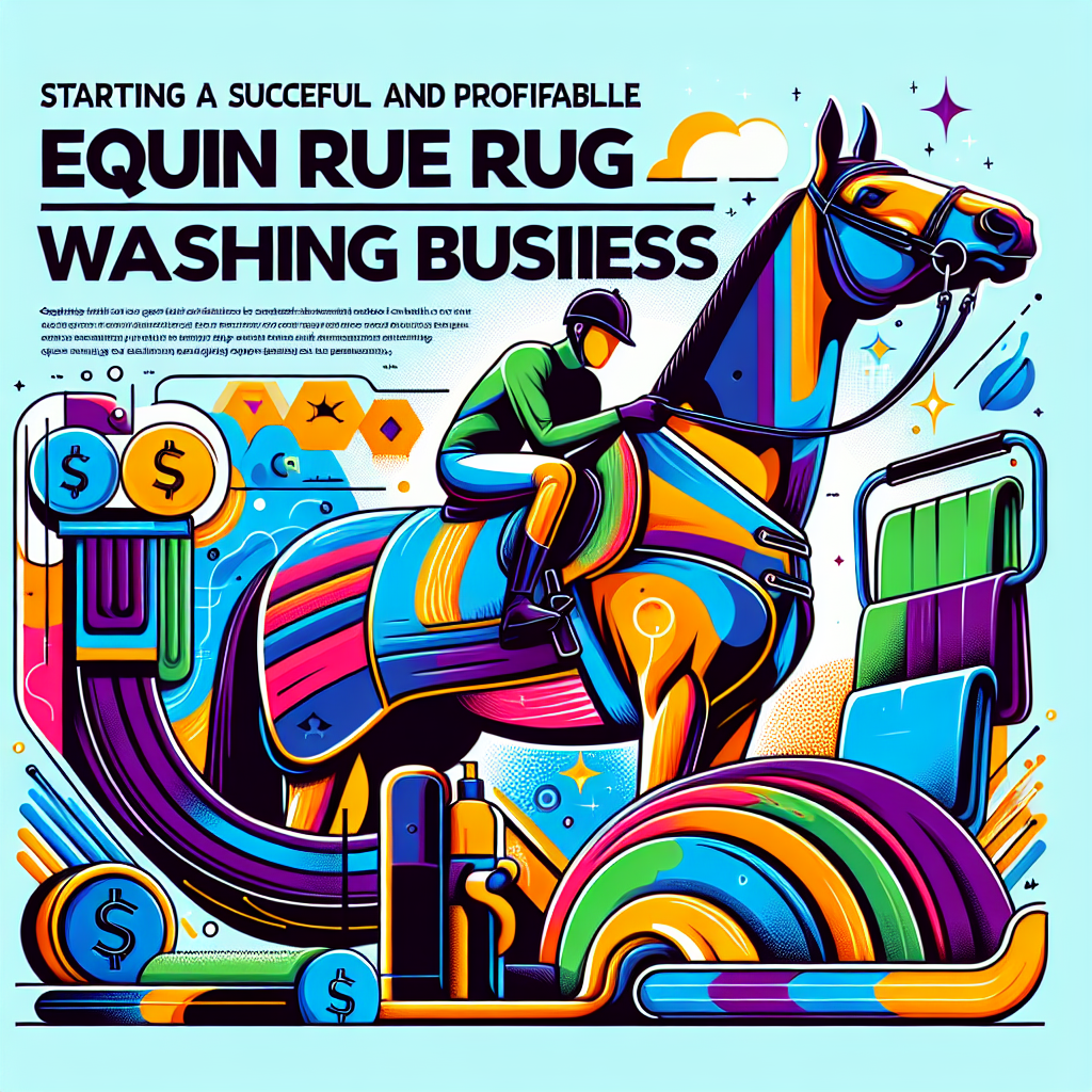Start Your Equine Rug Washing Business: A Step-by-Step Guide to Success and Profitability- just horse riders