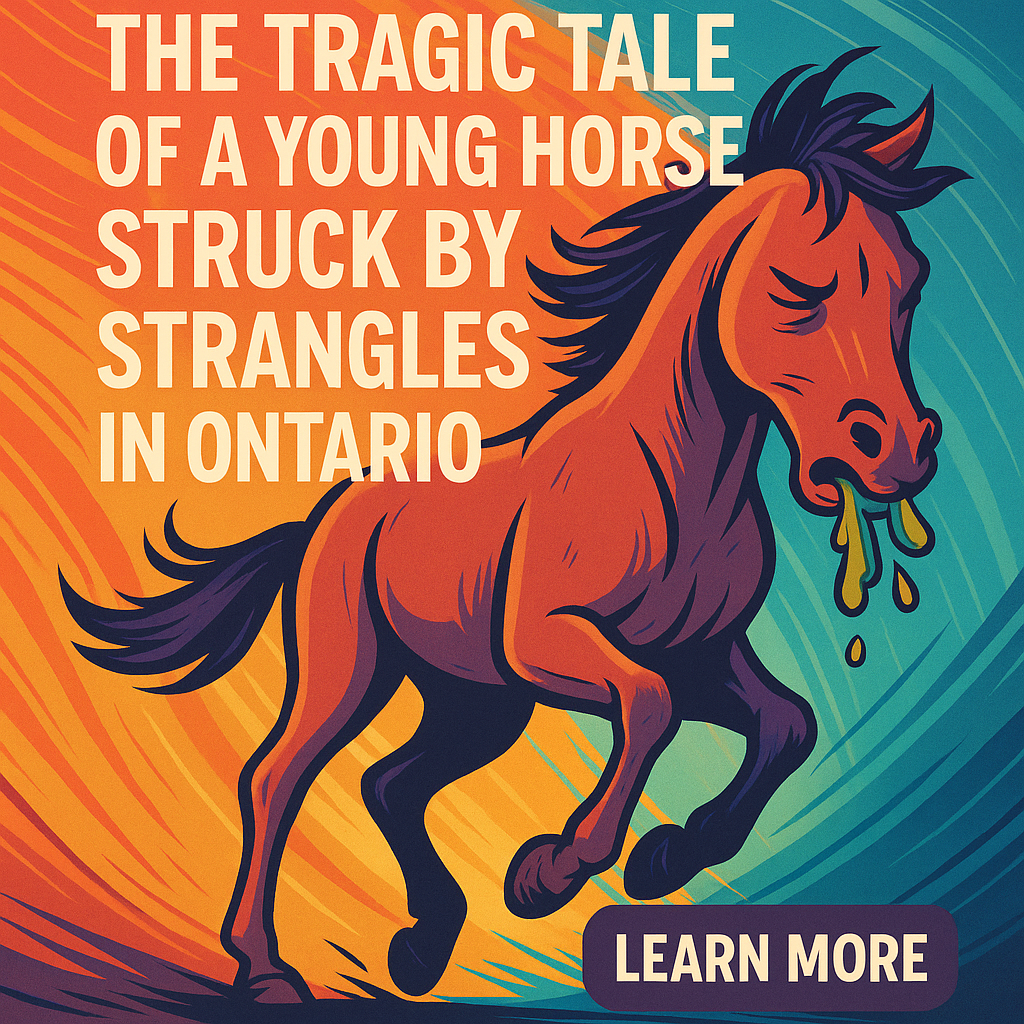The Tragic Tale Of A Young Horse Struck By Strangles In Ontario- just horse riders