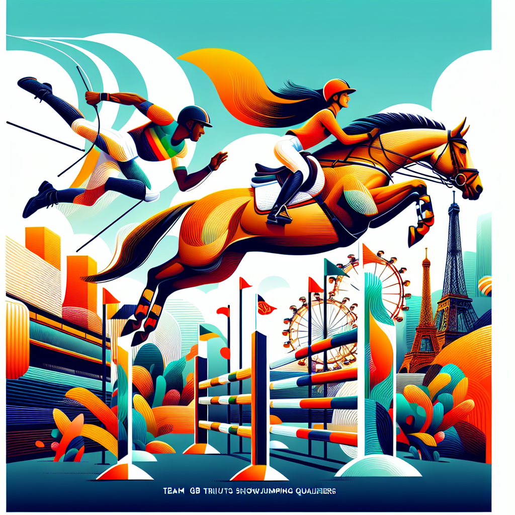 "Team GB Triumphs in Showjumping Qualifiers: A Thrilling Path to Paris 2024 Finals"- just horse riders