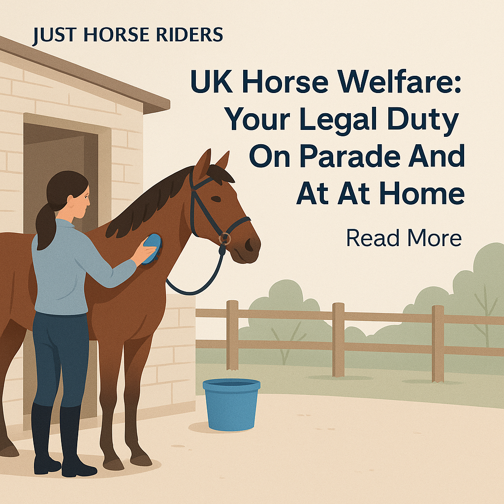 UK Horse Welfare: Your Legal Duty On Parade And At Home- just horse riders