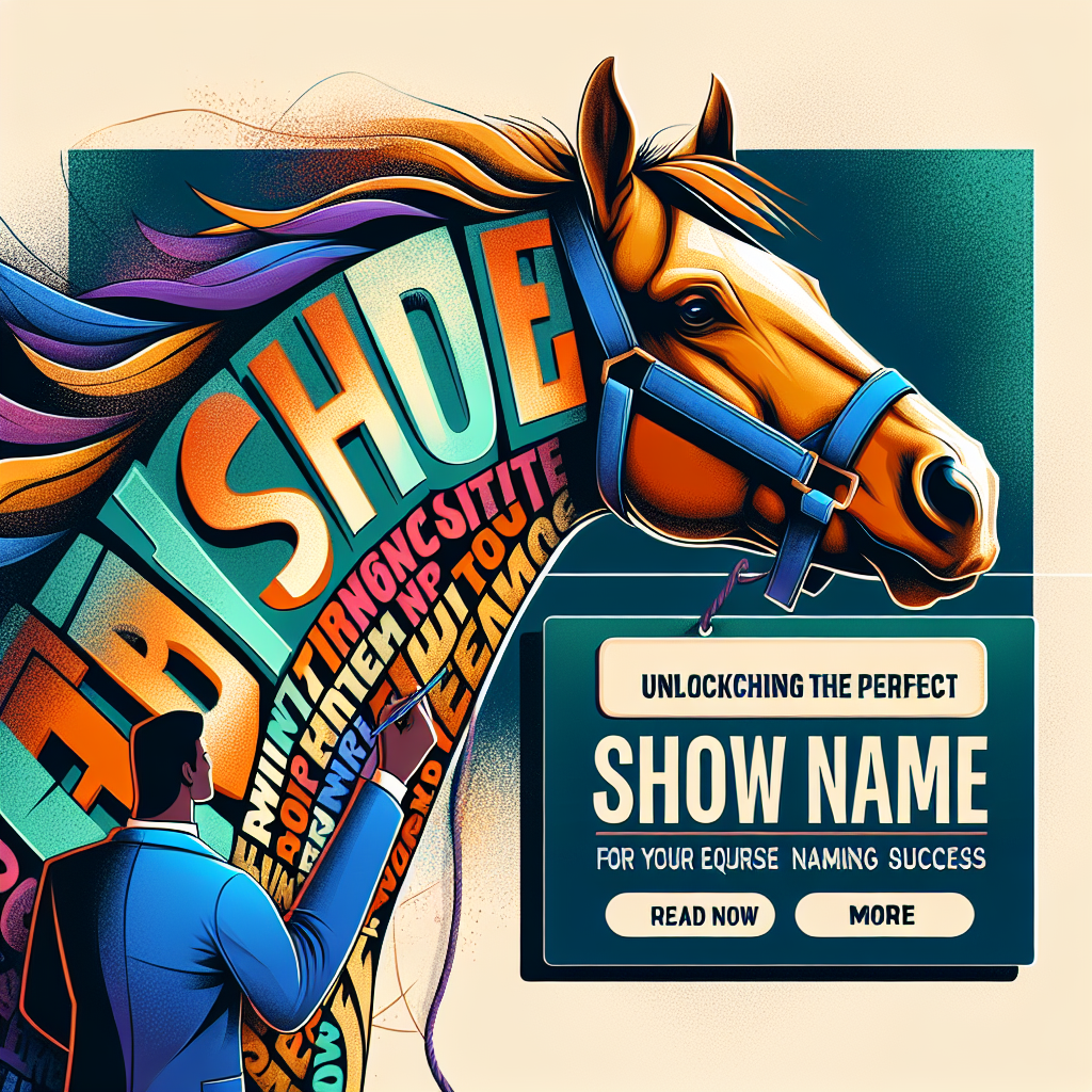 Unlocking The Perfect Show Name For Your Horse: Tips And Tricks For Equine Naming Success- just horse riders