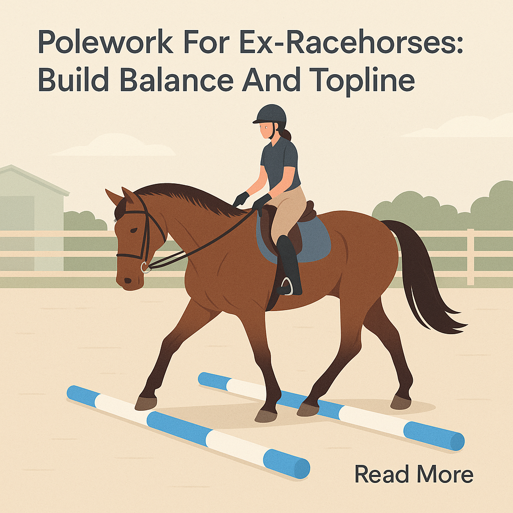 Polework For Ex-Racehorses: Build Balance And Topline- just horse riders