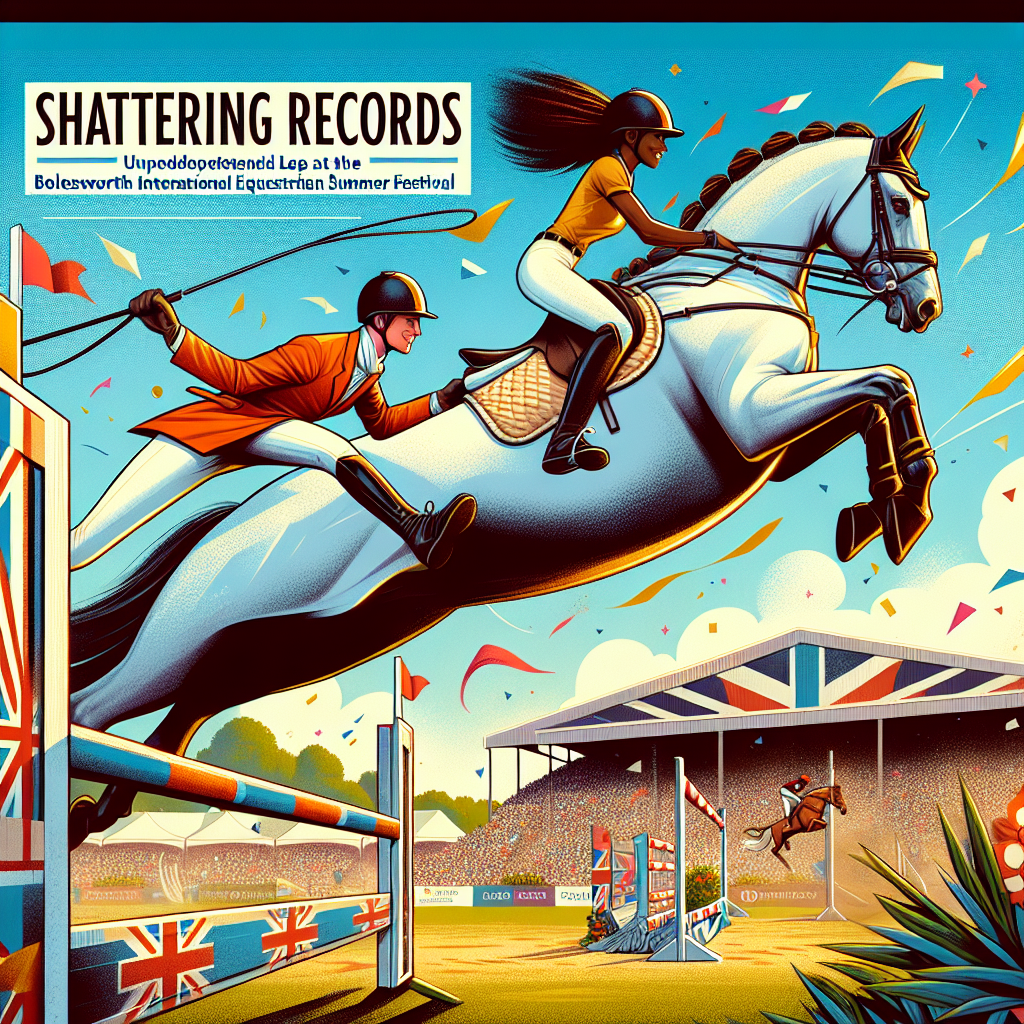 Shattering Records: Unprecedented Leap at the Bolesworth International Equestrian Summer Festival by Puissance Specialists Williams and Smith- just horse riders