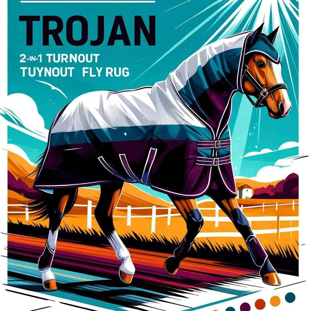 Gallop Trojan 2-in-1 Turnout Fly Rug: The Ultimate Solution for UK Weather - just horse riders