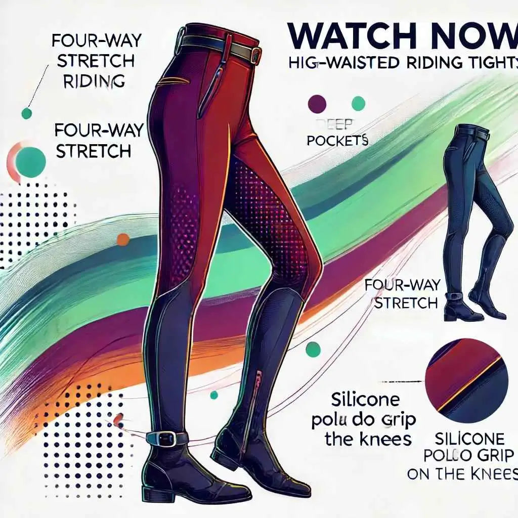 Gallop Equestrian High-Waisted Riding Tights Review: Comfort and Style Combined - just horse riders