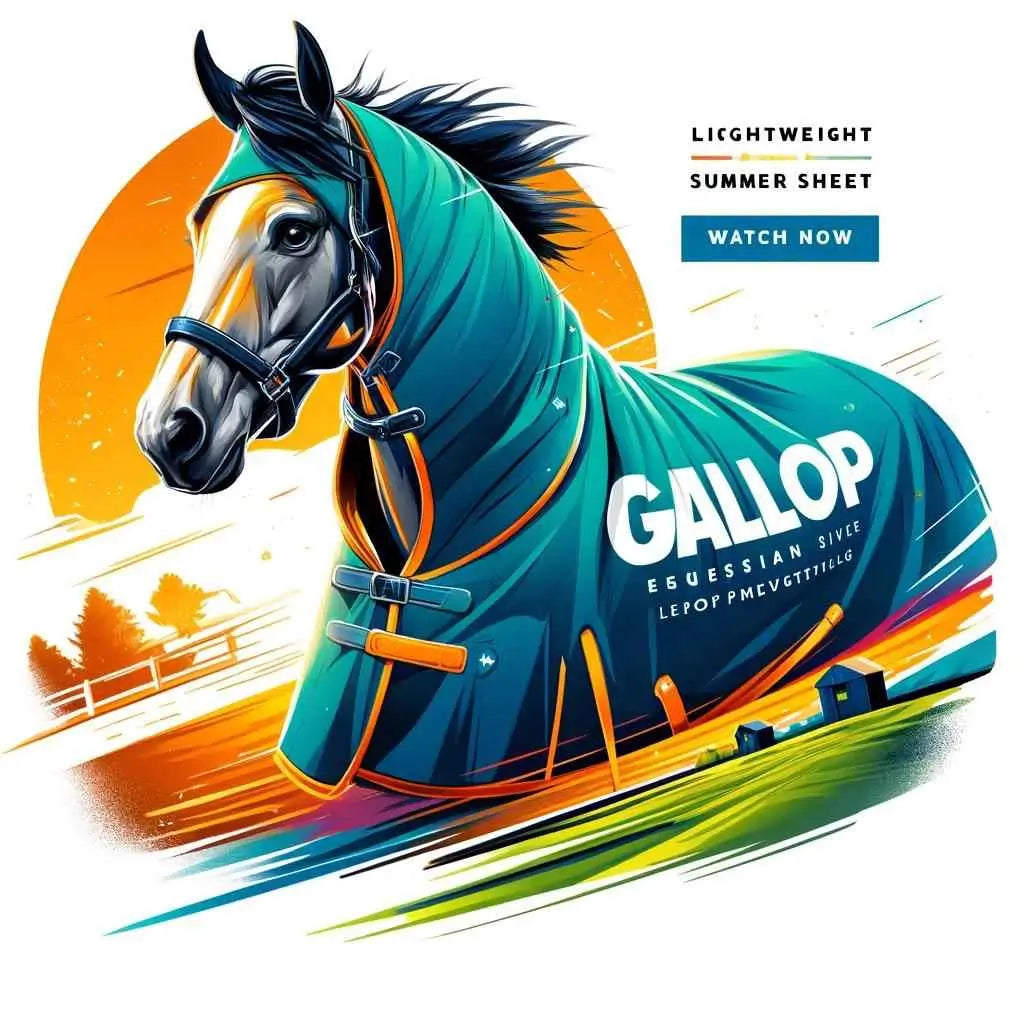 Gallop Equestrian Summer Sheet: Perfect for Shows and Travel - just horse riders
