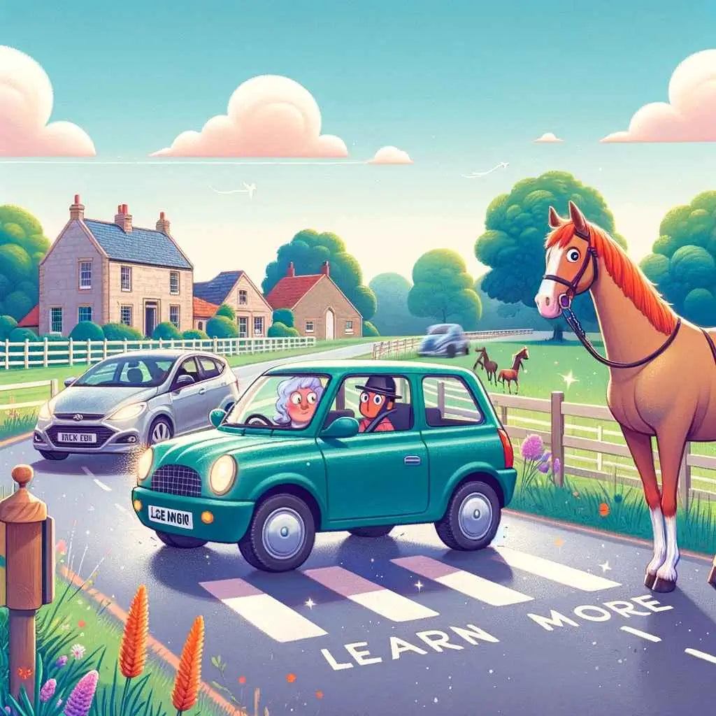 Is it Illegal to Drive Fast Past Horses? - just horse riders