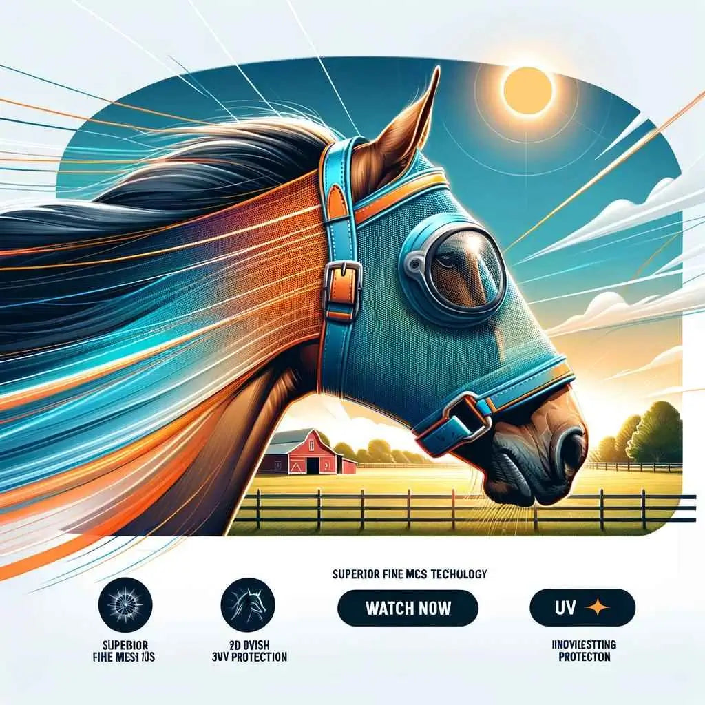 Flyguard Pro Fine Mesh Fly Mask with Ears & Nose Review - just horse riders