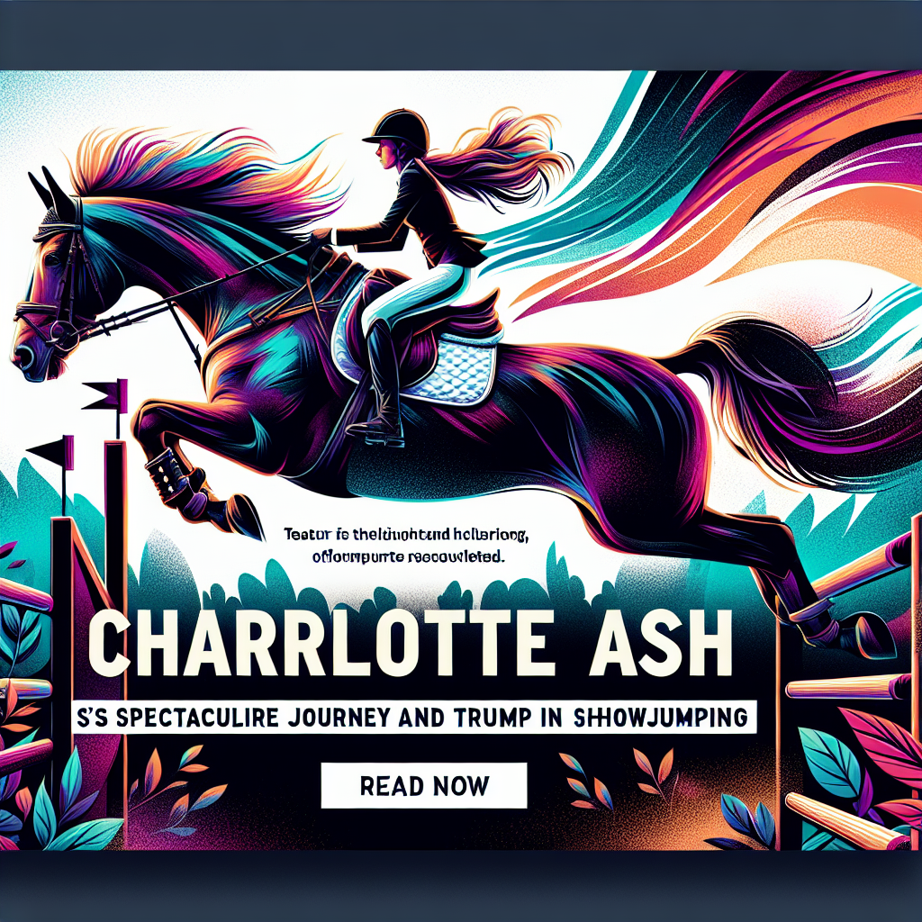 Charlotte Ash's Spectacular Journey And Triumph In Showjumping- just horse riders