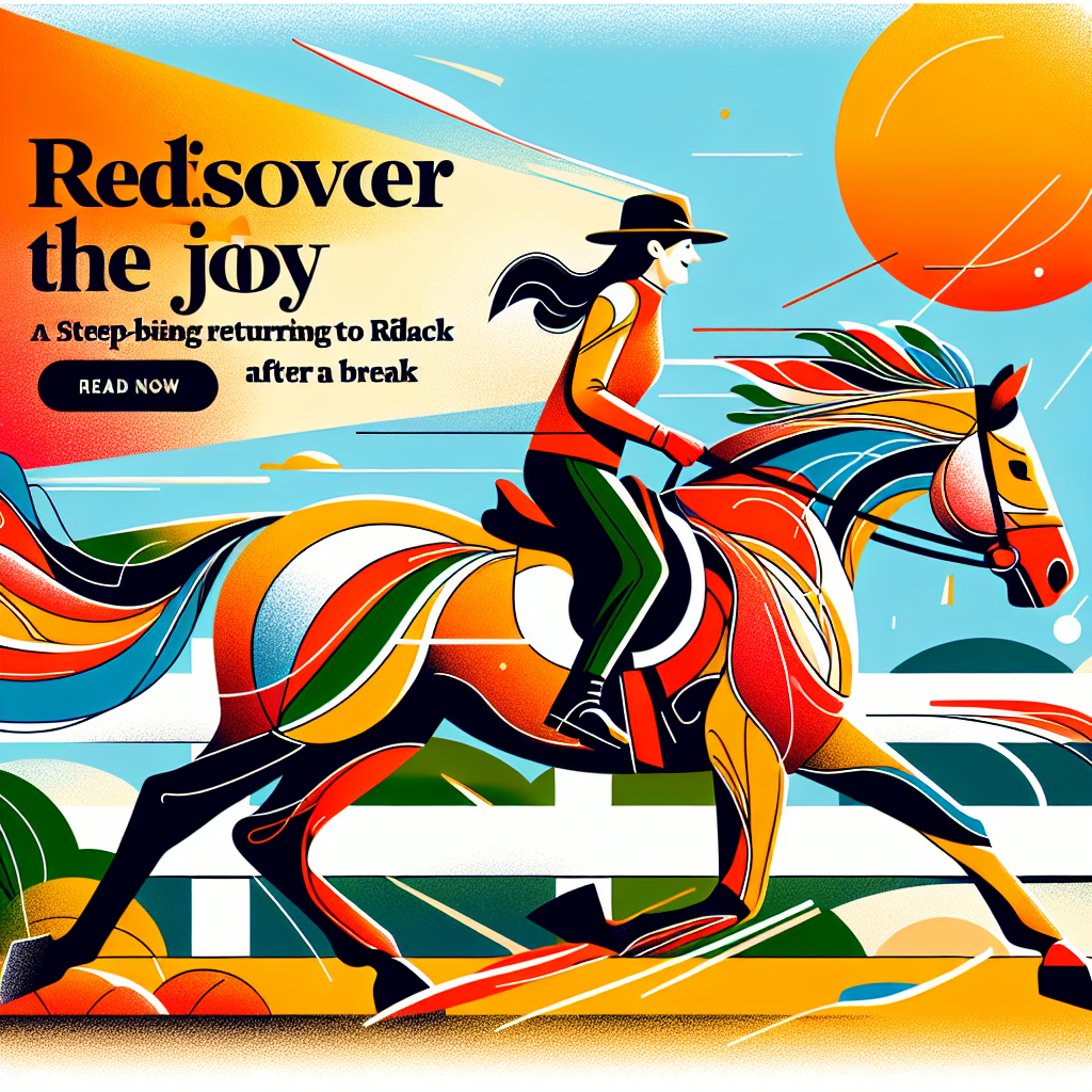 Rediscover The Joy Of Riding: A Step-By-Step Guide To Returning To Horseback After A Break- just horse riders