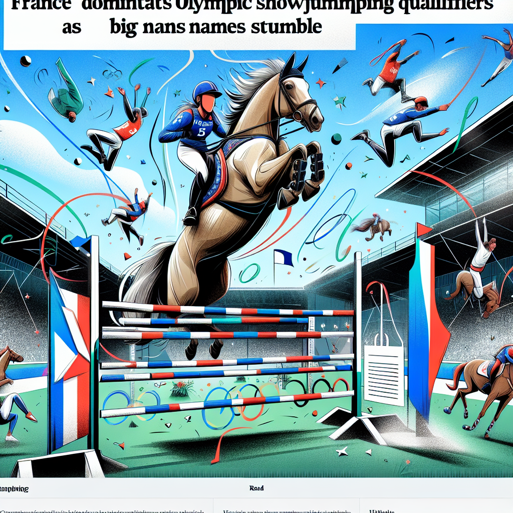 France Dominates Olympic Showjumping Qualifiers as Big Names Stumble- just horse riders