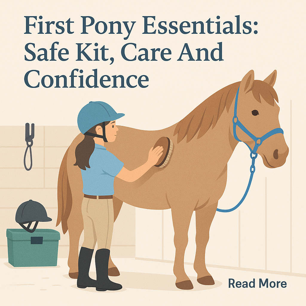 First Pony Essentials: Safe Kit, Care And Confidence- just horse riders