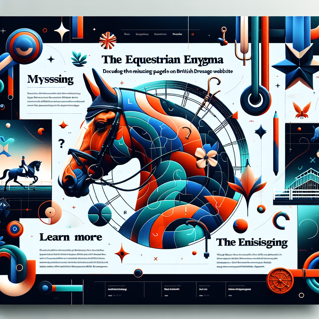 The Equestrian Enigma: Decoding the Mystery of the Missing Page on British Dressage Website- just horse riders