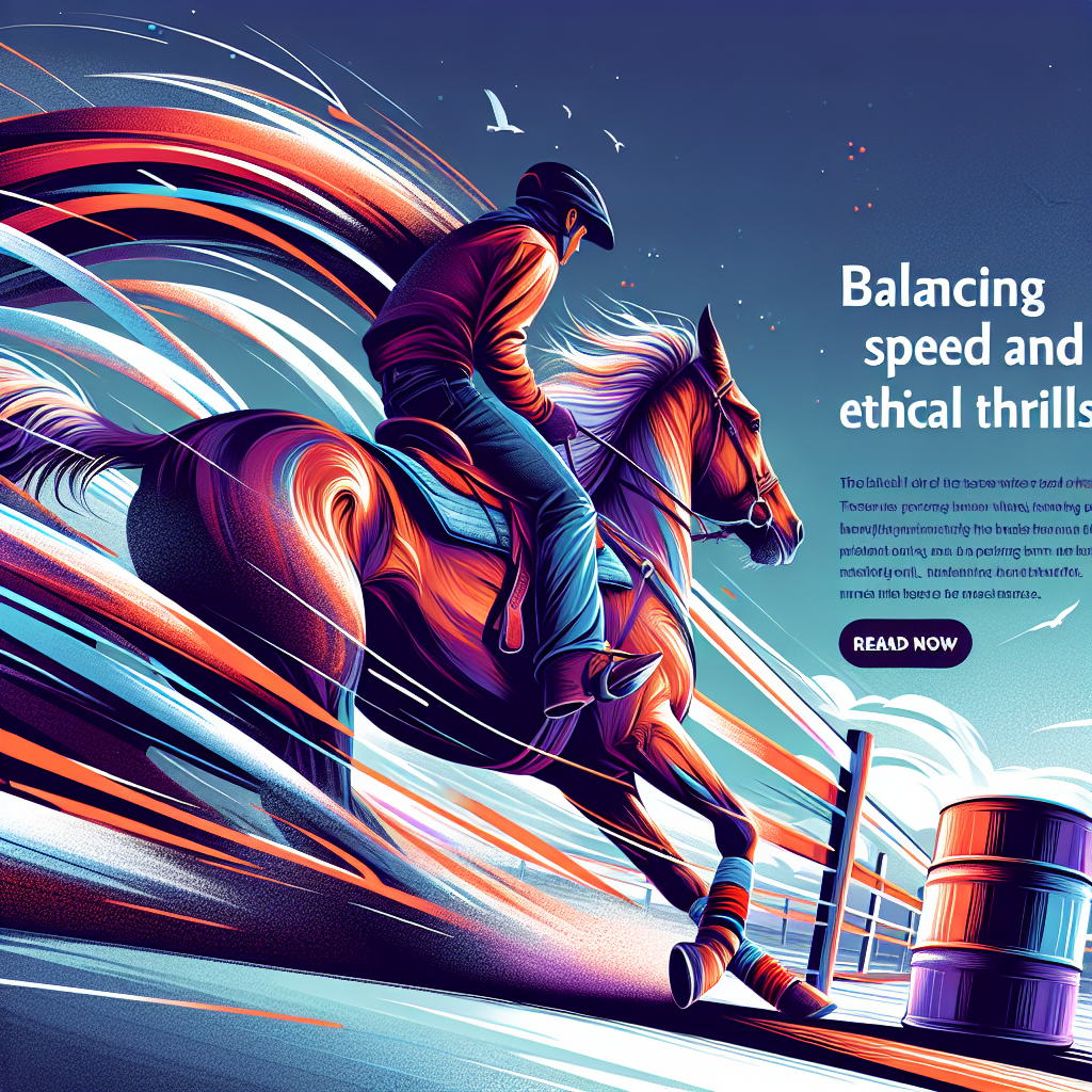 Balancing Speed and Horse Welfare in Barrel Racing: The Path to Ethical Thrills- just horse riders