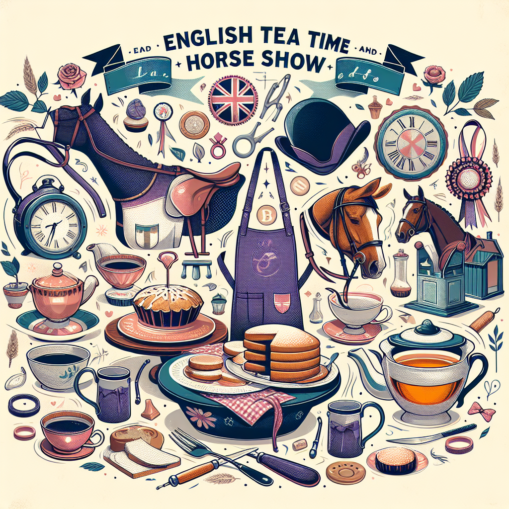 Equestrian Athletes Trade Saddles for Aprons: The Royal Windsor Bake-Off for Promoting Traditional English Tea Time and Horse Show- just horse riders