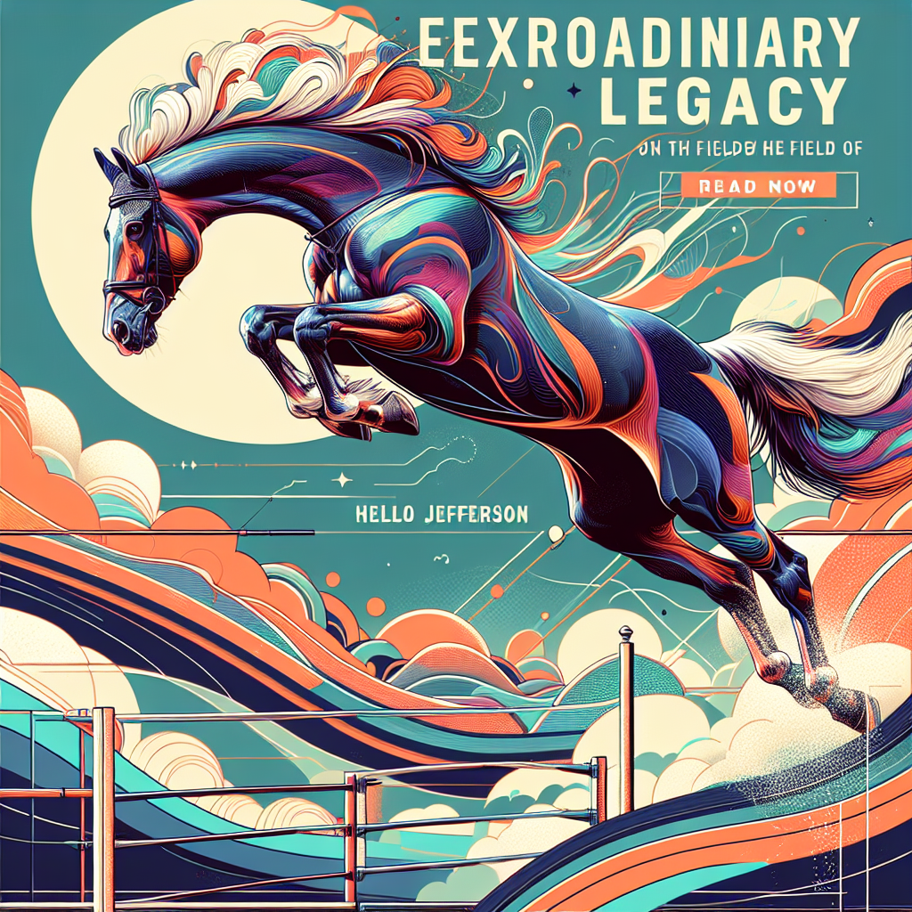 The Extraordinary Legacy Of Showjumping Legend Hello Jefferson- just horse riders