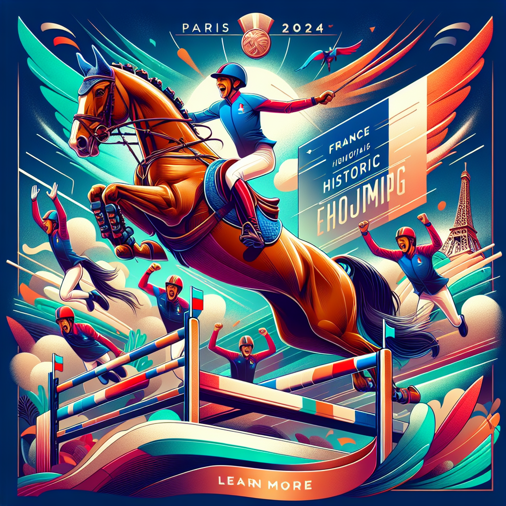 France's Historic Bronze in Equestrian Showjumping at Paris 2024: A Tale of Triumph and Teamwork- just horse riders