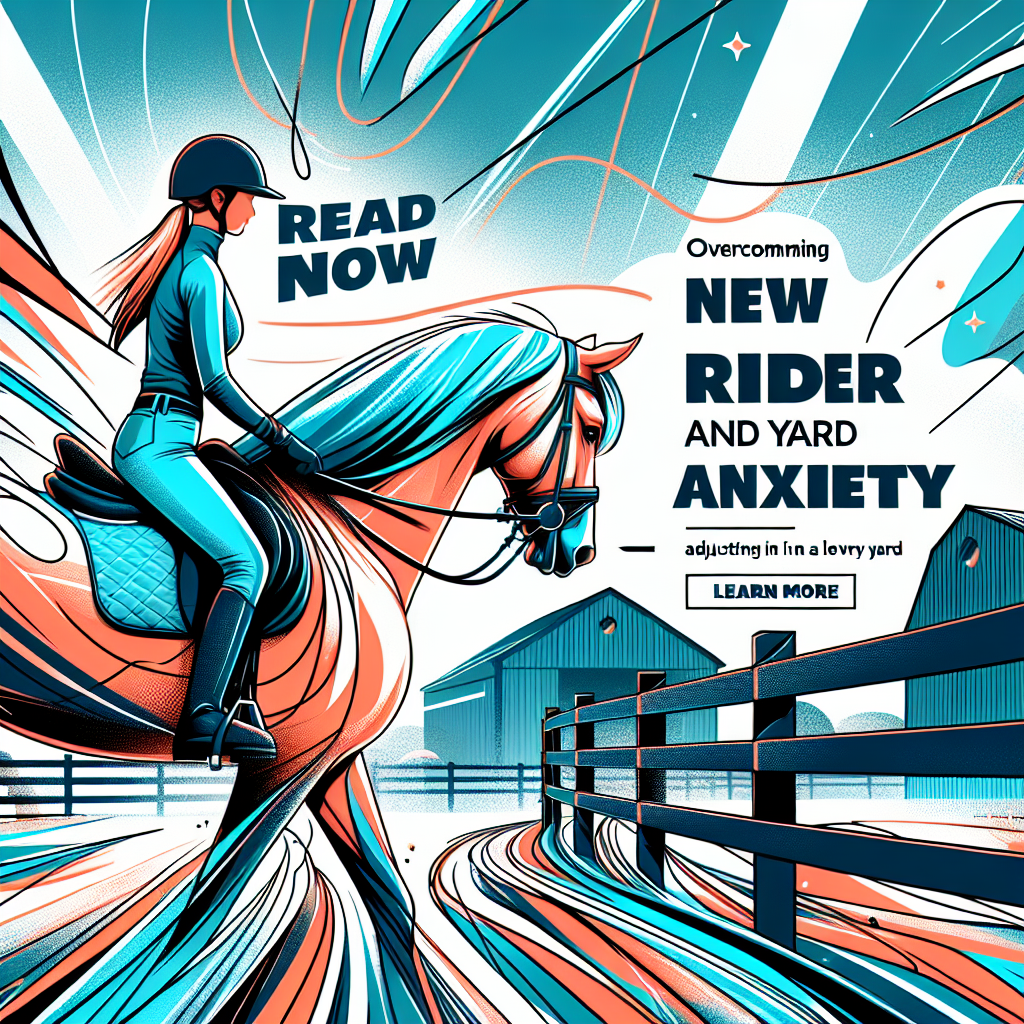 Overcoming Rider and Yard Anxiety: Your Ultimate Guide to Adjusting in a New Livery Yard- just horse riders