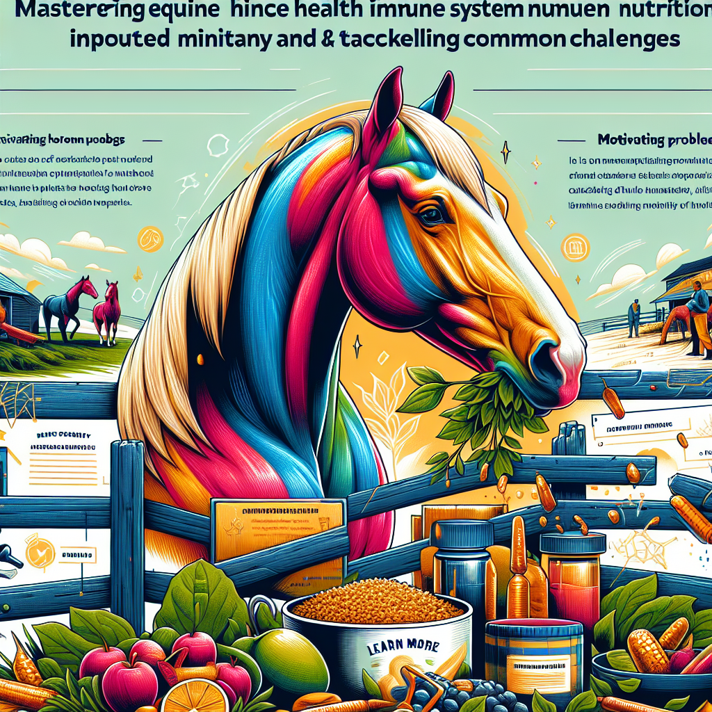 Mastering Equine Health Immune System Nutrition And Tackling Common Challenges- just horse riders