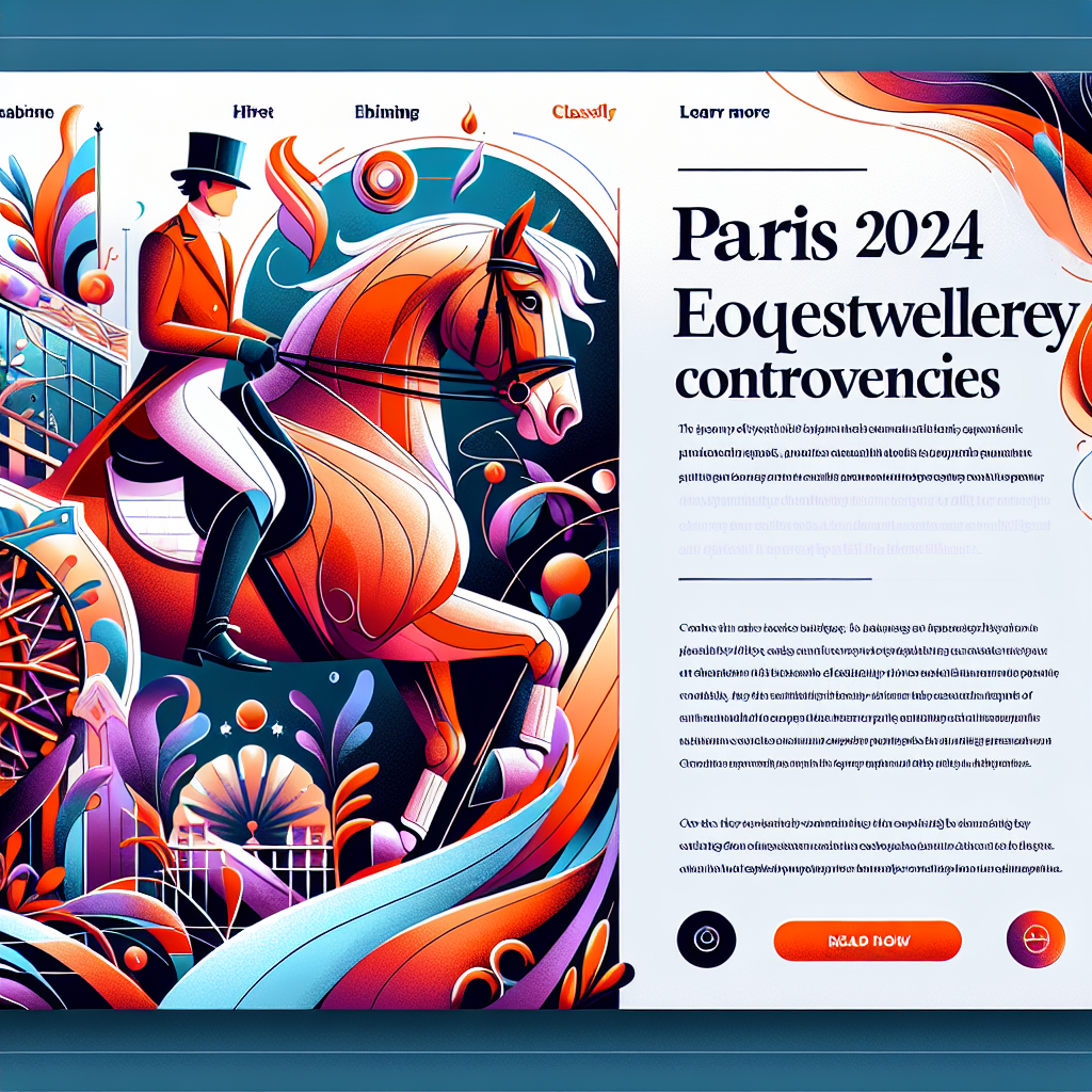 Paris 2024 Olympics: A Spectacular Equestrian Showcase Marred by Horse Welfare Controversies- just horse riders
