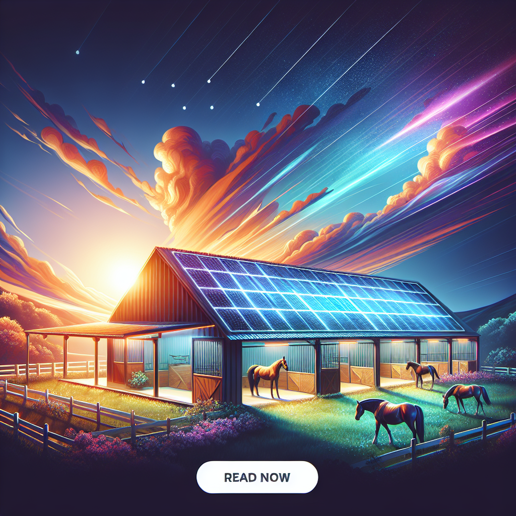 Harnessing Solar Power: Eco-Friendly and Efficient Lighting Solutions for Horse Stables- just horse riders