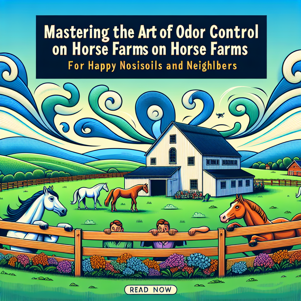 Mastering The Art Of Odor Control On Horse Farms For Happy Nostrils And Neighbors- just horse riders