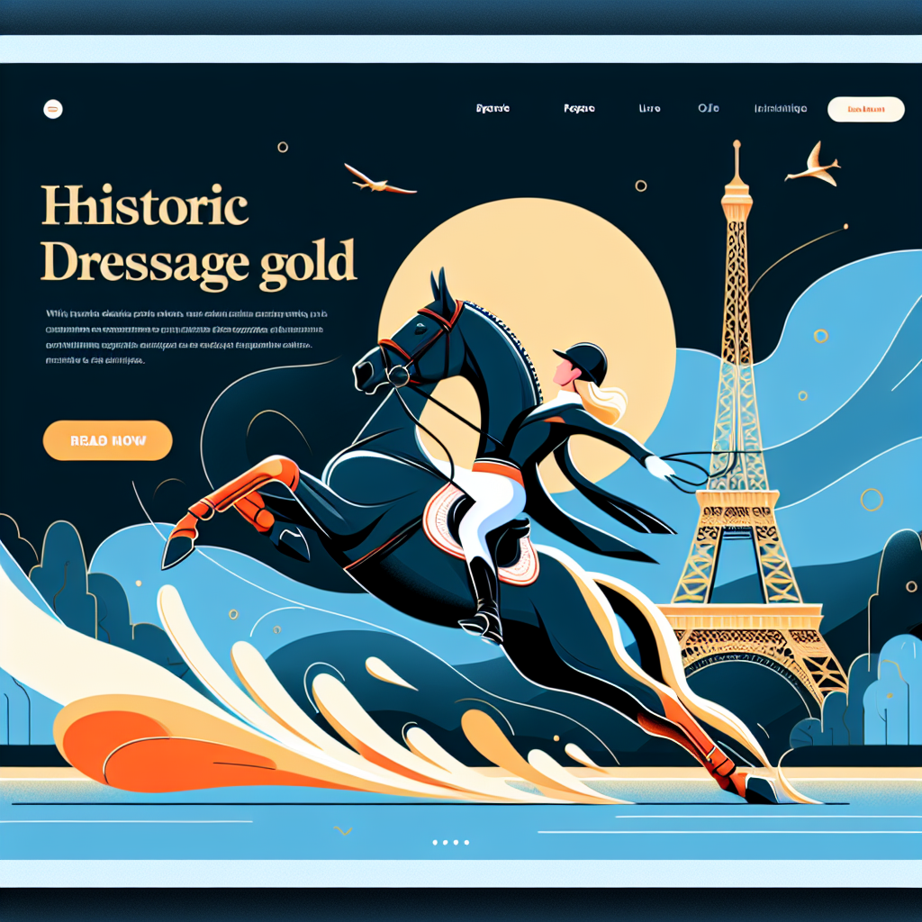 Jessica von Bredow-Werndl's Historic Dressage Gold: The Unbreakable Bond at Paris 2024- just horse riders