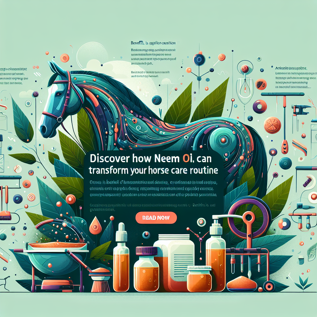 Discover How Neem Oil Can Transform Your Horse Care Routine: Benefits, Applications, and Precautions- just horse riders