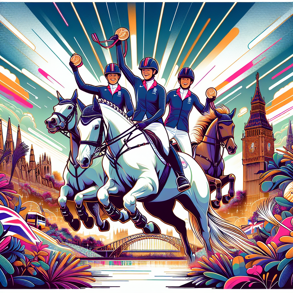 Triumphant British Para Equestrians Claim Victory In Paris 2024 Paralympics- just horse riders