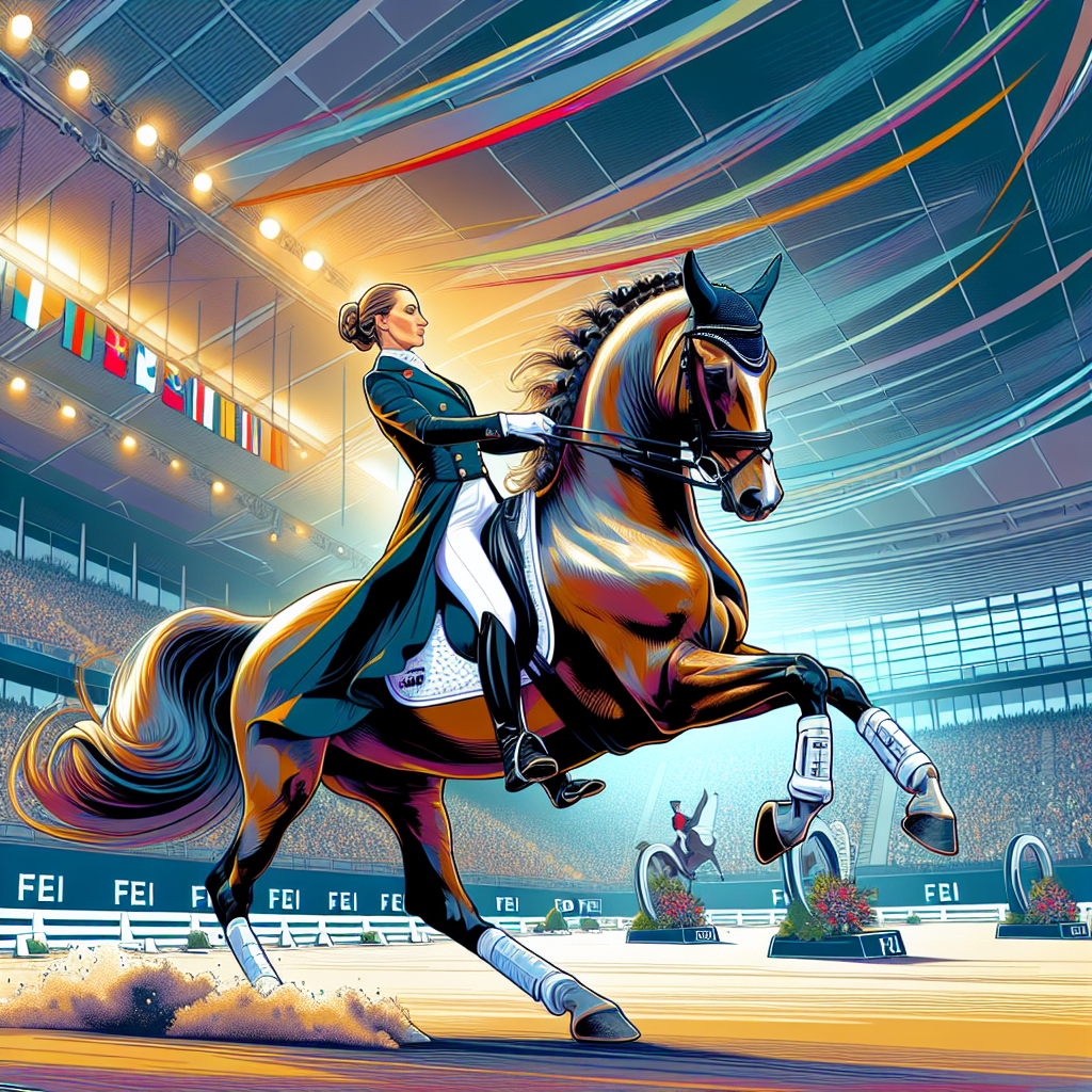 Lottie Fry And Glamourdale's Spectacular Victory At FEI Dressage World Cup- just horse riders