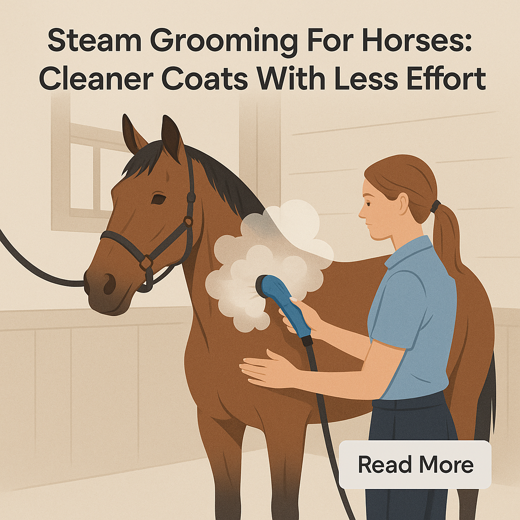 Steam Grooming For Horses: Cleaner Coats With Less Effort- just horse riders