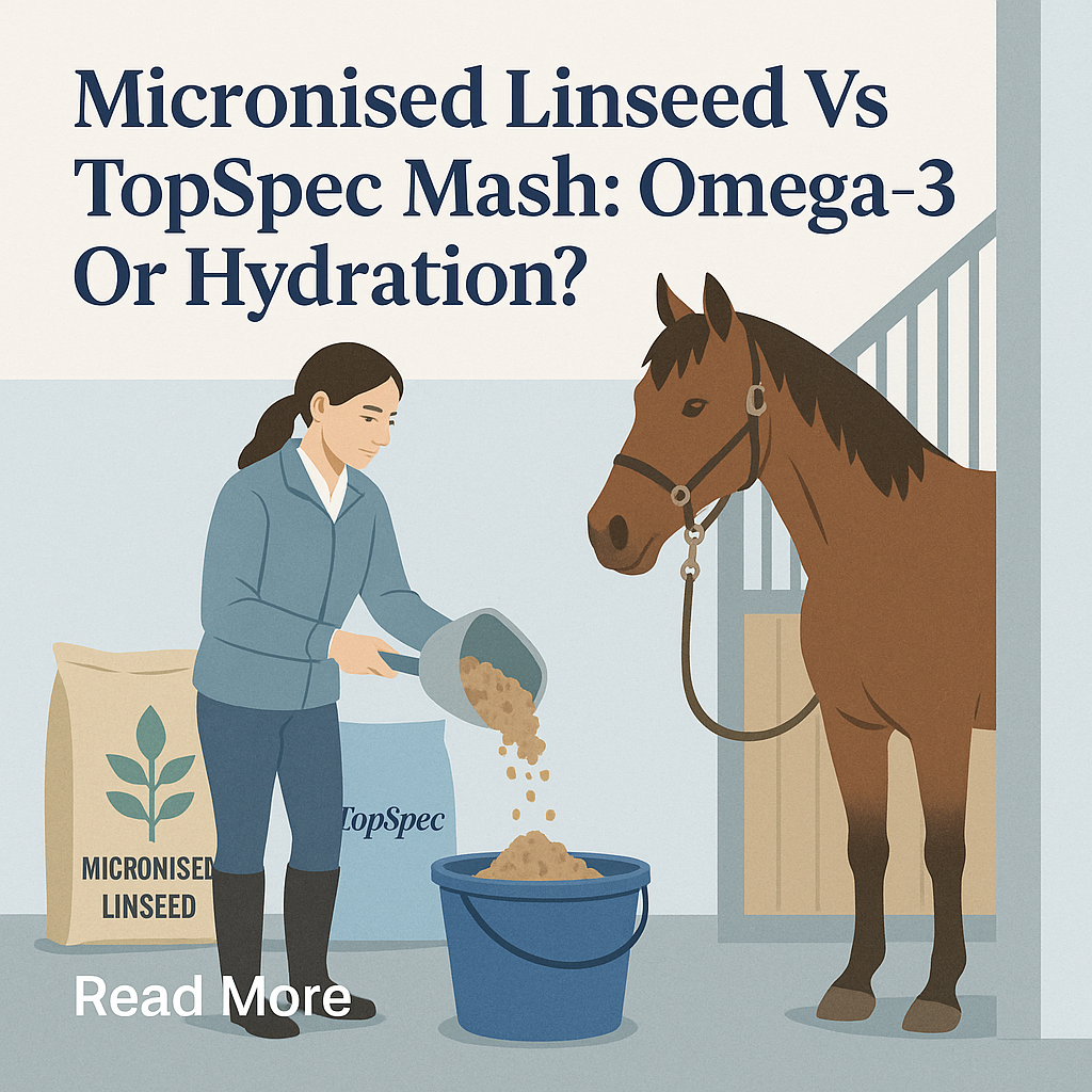 Micronised Linseed Vs TopSpec Mash: Omega-3 Or Hydration?- just horse riders