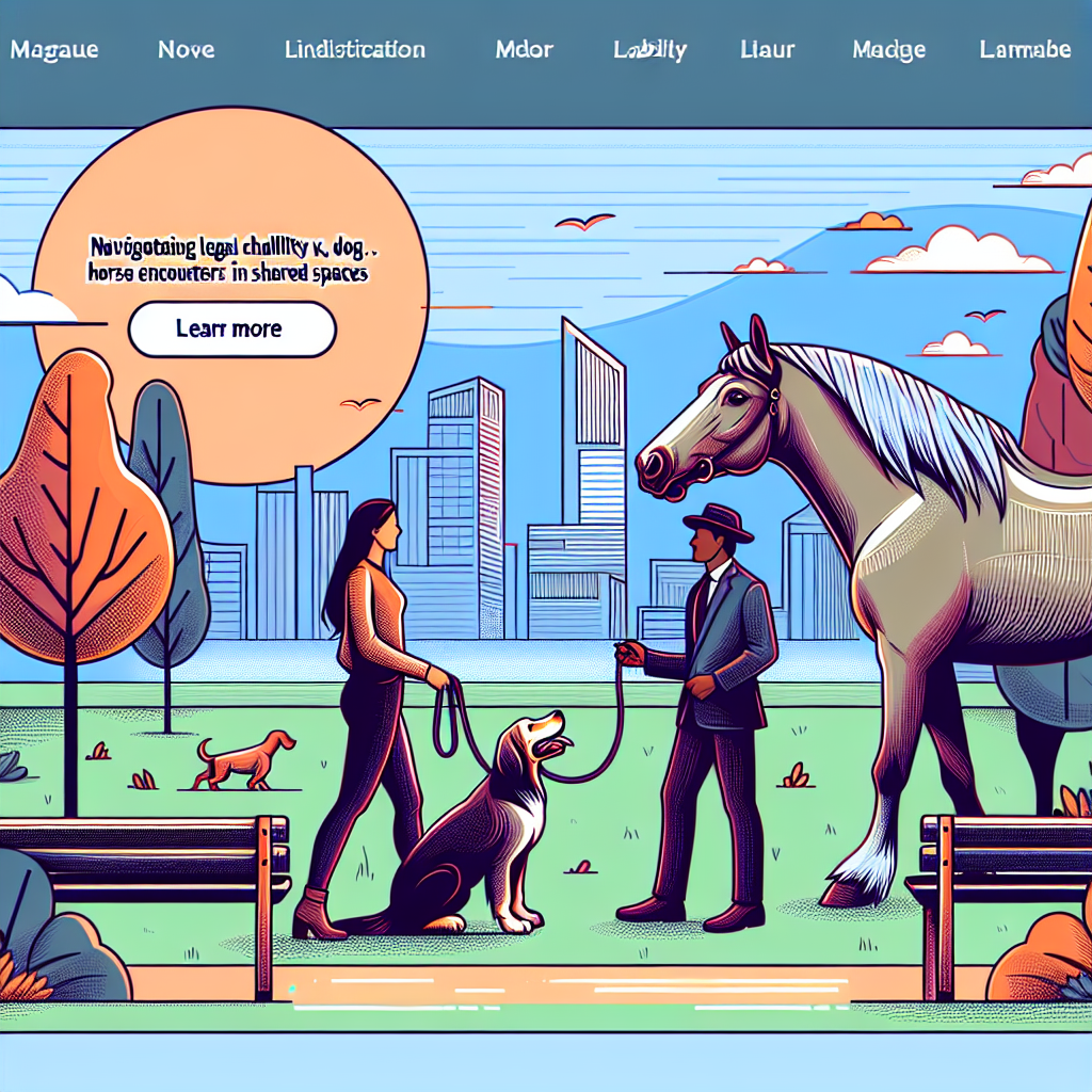Navigating Legal Challenges: Understanding Liability in Dog vs. Horse Encounters in Shared Spaces- just horse riders