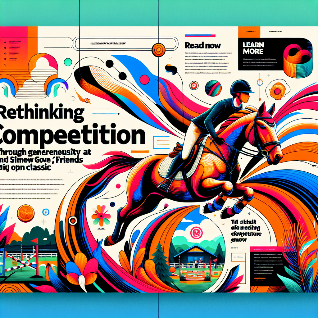 Rethinking Competition Through Generosity And Social Impact At The Meadow Grove And Friends 1.20m Open Classic- just horse riders