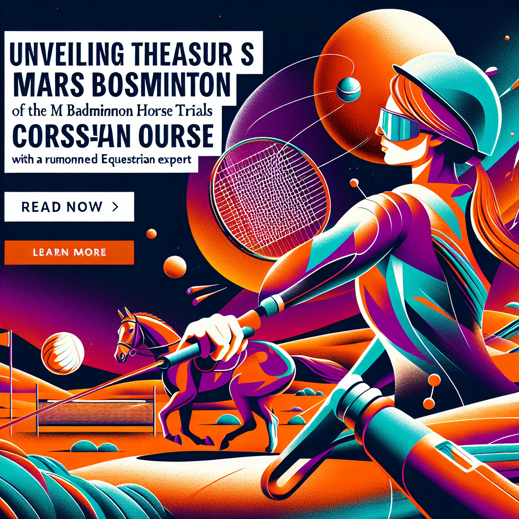 "Unveiling the Treasures of the 2024 Mars Badminton Horse Trials Cross-Country Course: A Blow-by-Blow Analysis with Nicola Wilson"- just horse riders