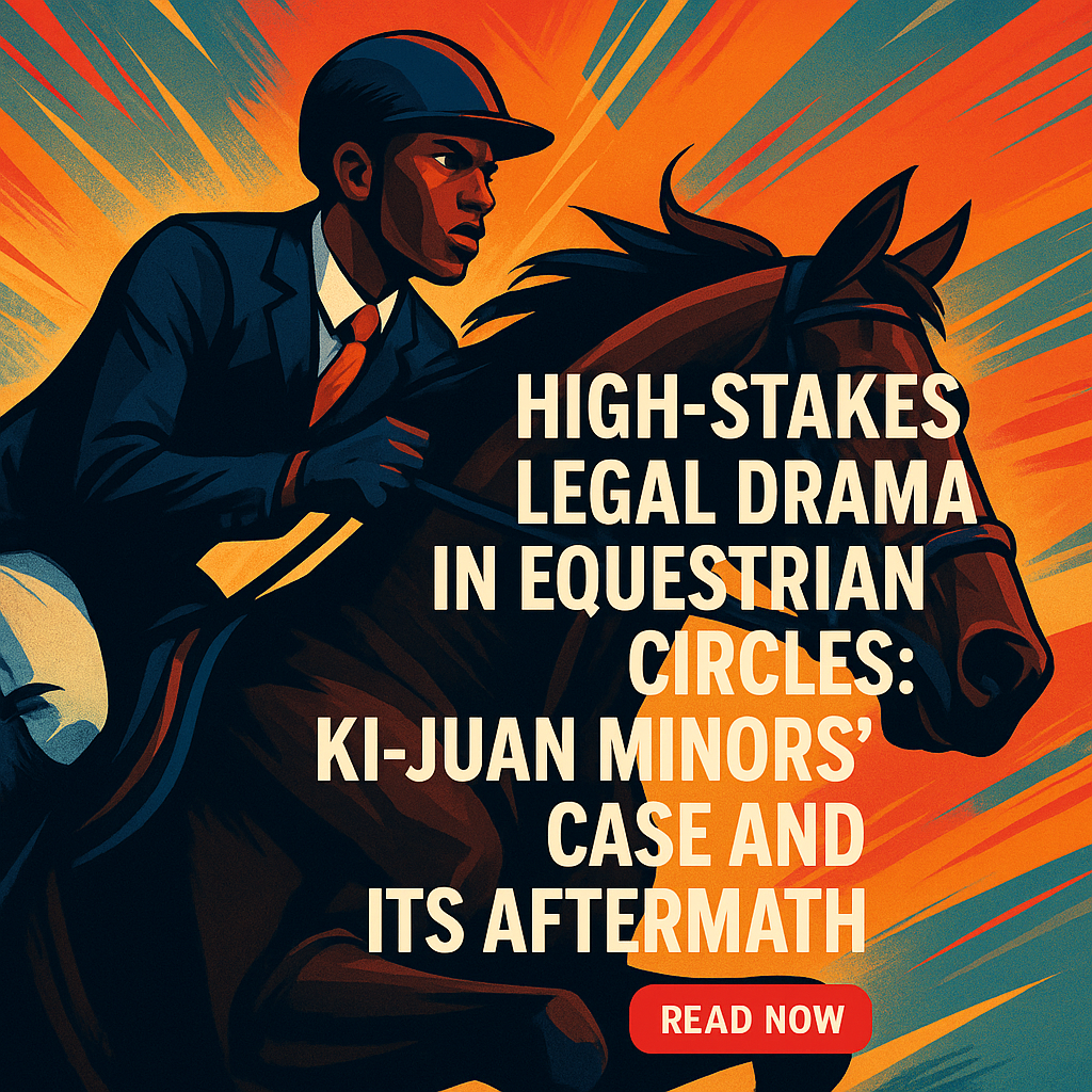 High-Stakes Legal Drama in Equestrian Circles: Ki-Juan Minors' Case and Its Aftermath- just horse riders