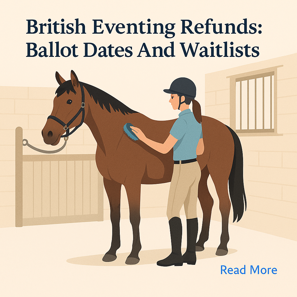 British Eventing Refunds: Ballot Dates And Waitlists- just horse riders