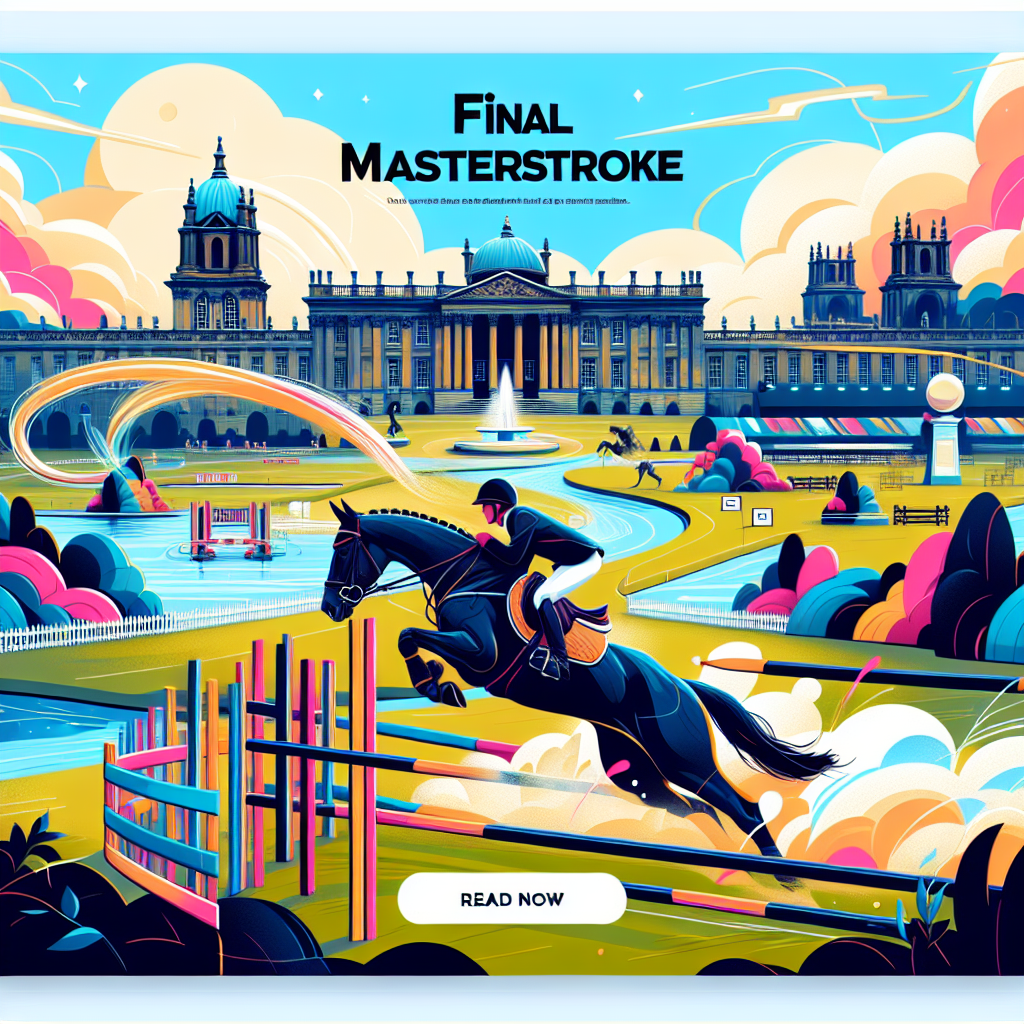 Captain Mark Phillips: A Final Masterstroke in Equestrian Course Design at Blenheim Palace- just horse riders