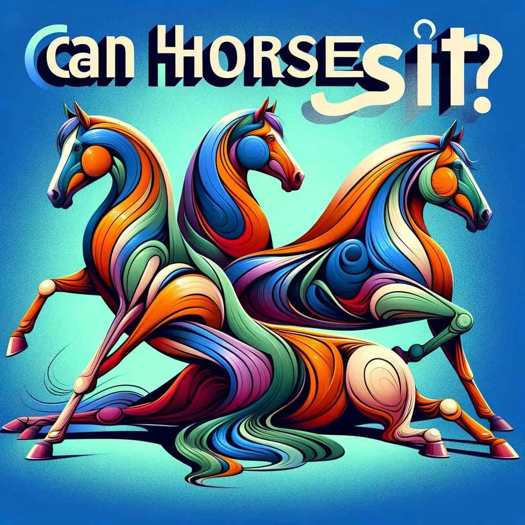 Can Horses Sit? - just horse riders
