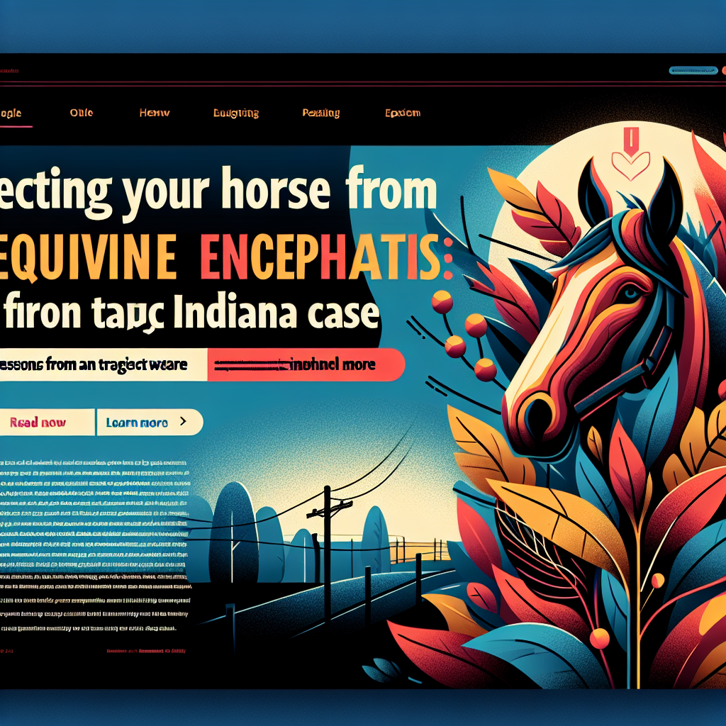 Protecting Your Horses From Eastern Equine Encephalitis Lessons From A Tragic Indiana Case- just horse riders