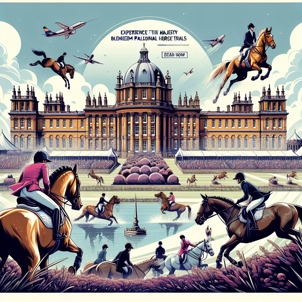 Experience The Majesty Of Agria Blenheim Palace International Horse Trials 2025- just horse riders