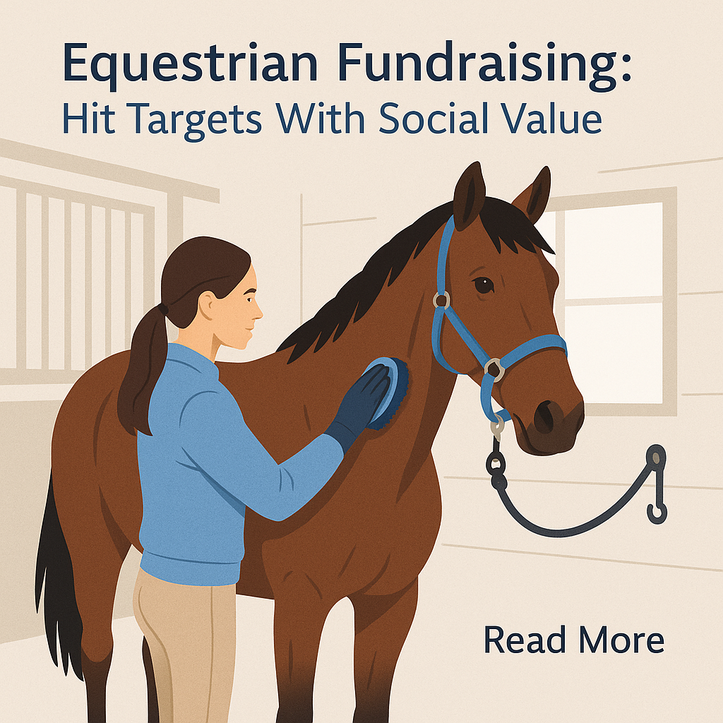 Equestrian Fundraising: Hit Targets With Social Value- just horse riders