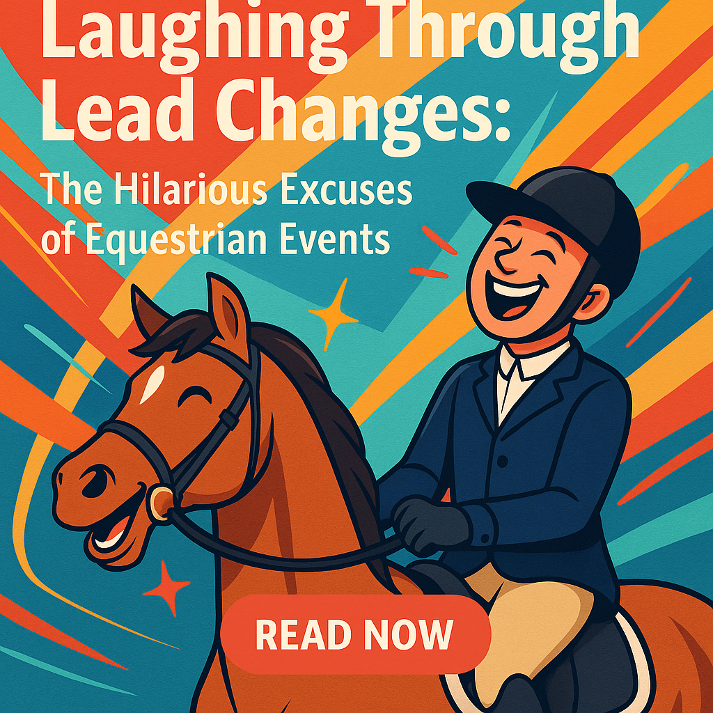 Laughing Through Lead Changes: The Hilarious Excuses of Equestrian Events- just horse riders