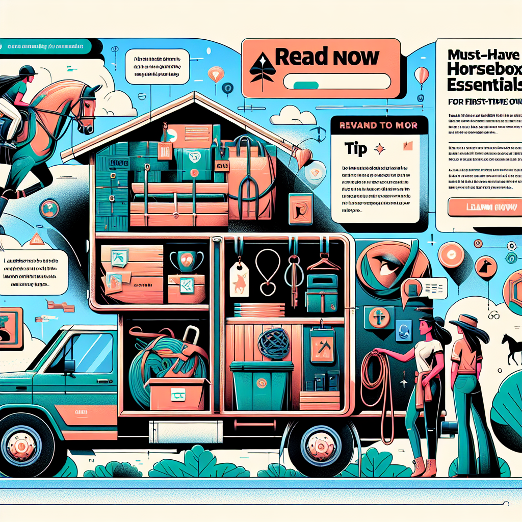 Must-Have Horsebox Essentials and Tips for First-Time Owners: The Ultimate Guide- just horse riders