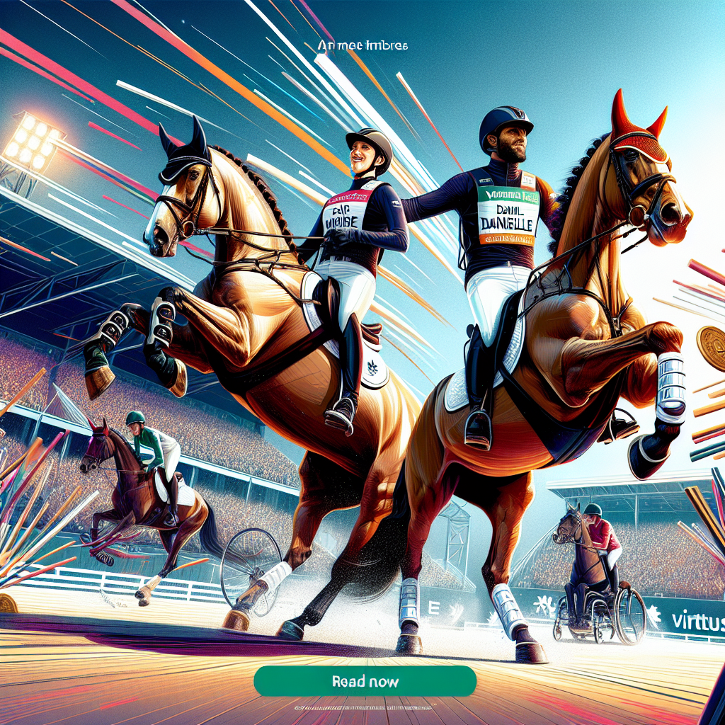 Uk Equestrian Riders British Para Equestrian Riders Danielle Curzon And Chris Bradley Ride ...